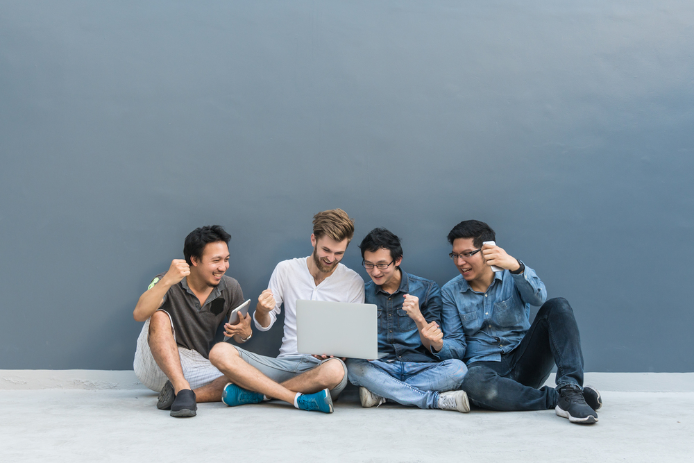 Group Of Asian And Multiethnic Business People Wit J8J7U5B